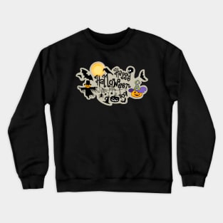 Happy Halloween!!! Boo!!! Crewneck Sweatshirt